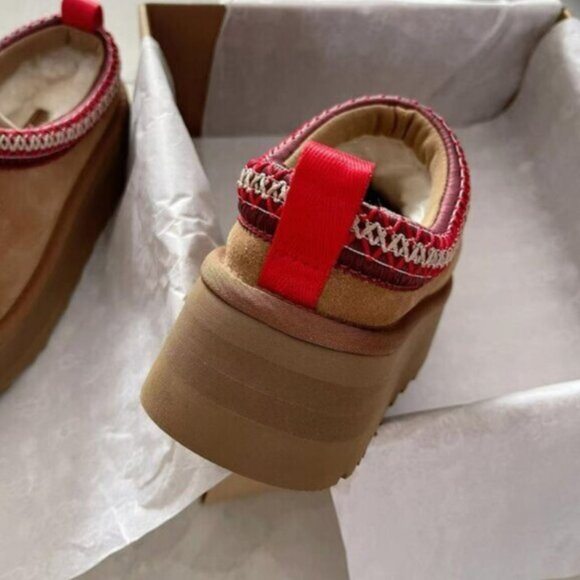 Ugg Tazz Tasman Platform Slipper in chestnut - Picture 4 of 5